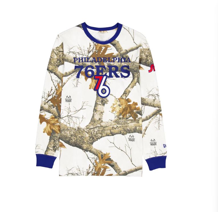 Men 2025 NBA Philadelphia 76ers long sleeve T shirts style 1->nba t-shirts->Sports Accessory